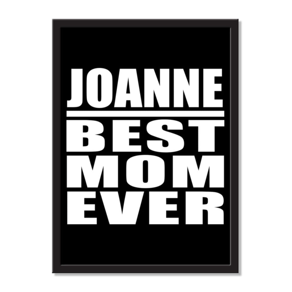 Joanne Best Mom Ever - Portrait Frame Photo Tile