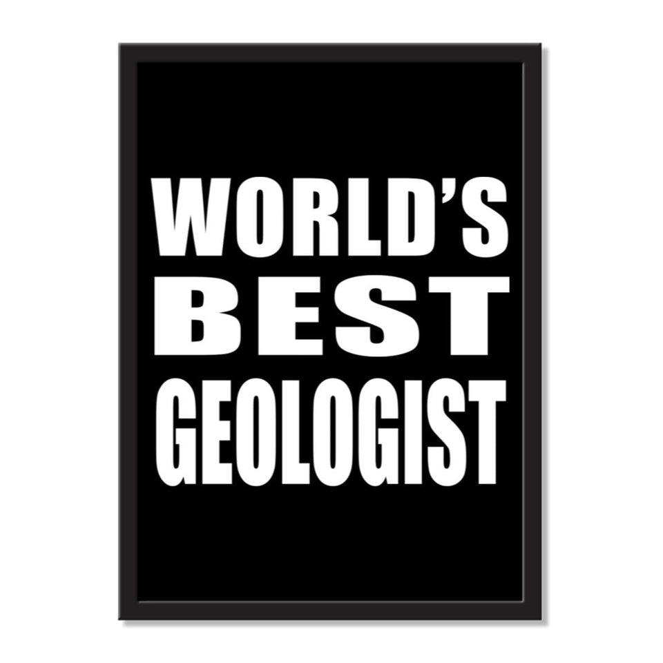 World's Best Geologist - Portrait Frame Photo Tile