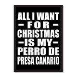 All I Want For Christmas Is My Perro De Presa Canario - Portrait Frame Photo Tile