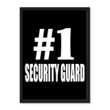 Number One #1 Security Guard - Portrait Frame Photo Tile