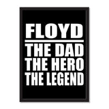 Floyd The Dad The Hero The Legend - Portrait Frame Photo Tile