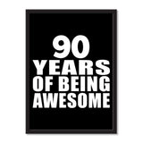 90 Years Of Being Awesome - Portrait Frame Photo Tile