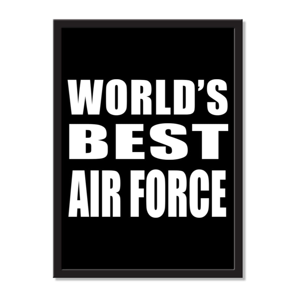 World's Best Air Force - Portrait Frame Photo Tile
