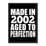 Made In 2002 Aged to Perfection - Portrait Frame Photo Tile