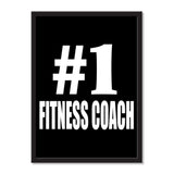 Number One #1 Fitness Coach - Portrait Frame Photo Tile