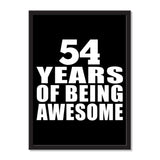 54 Years Of Being Awesome - Portrait Frame Photo Tile