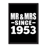 Mr & Mrs Since 1953 - Portrait Frame Photo Tile