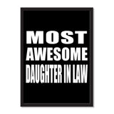 Most Awesome Daughter In Law - Portrait Frame Photo Tile