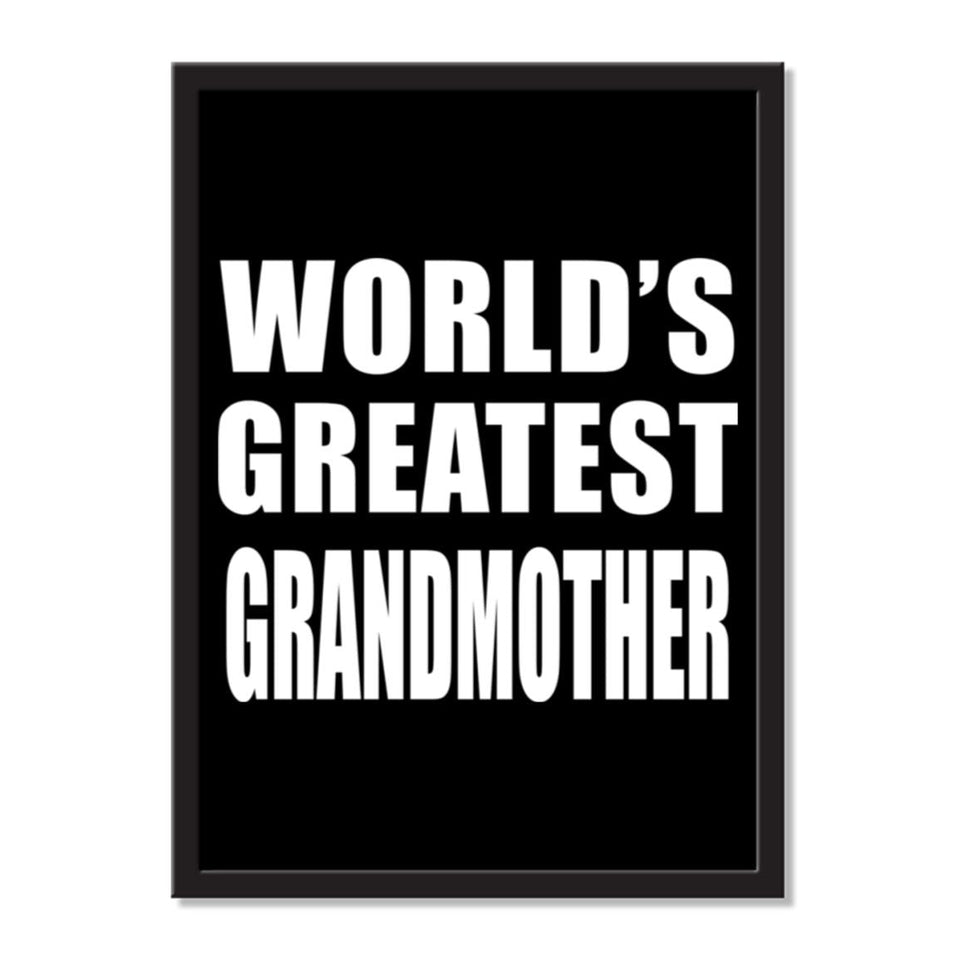 World's Greatest Grandmother - Portrait Frame Photo Tile