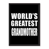 World's Greatest Grandmother - Portrait Frame Photo Tile