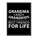 Grandma and Grandkids, Best Friends For Life - Portrait Frame Photo Tile