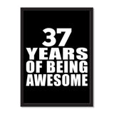 37 Years Of Being Awesome - Portrait Frame Photo Tile