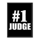 Number One #1 Judge - Portrait Frame Photo Tile