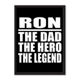 Ron The Dad The Hero The Legend - Portrait Frame Photo Tile