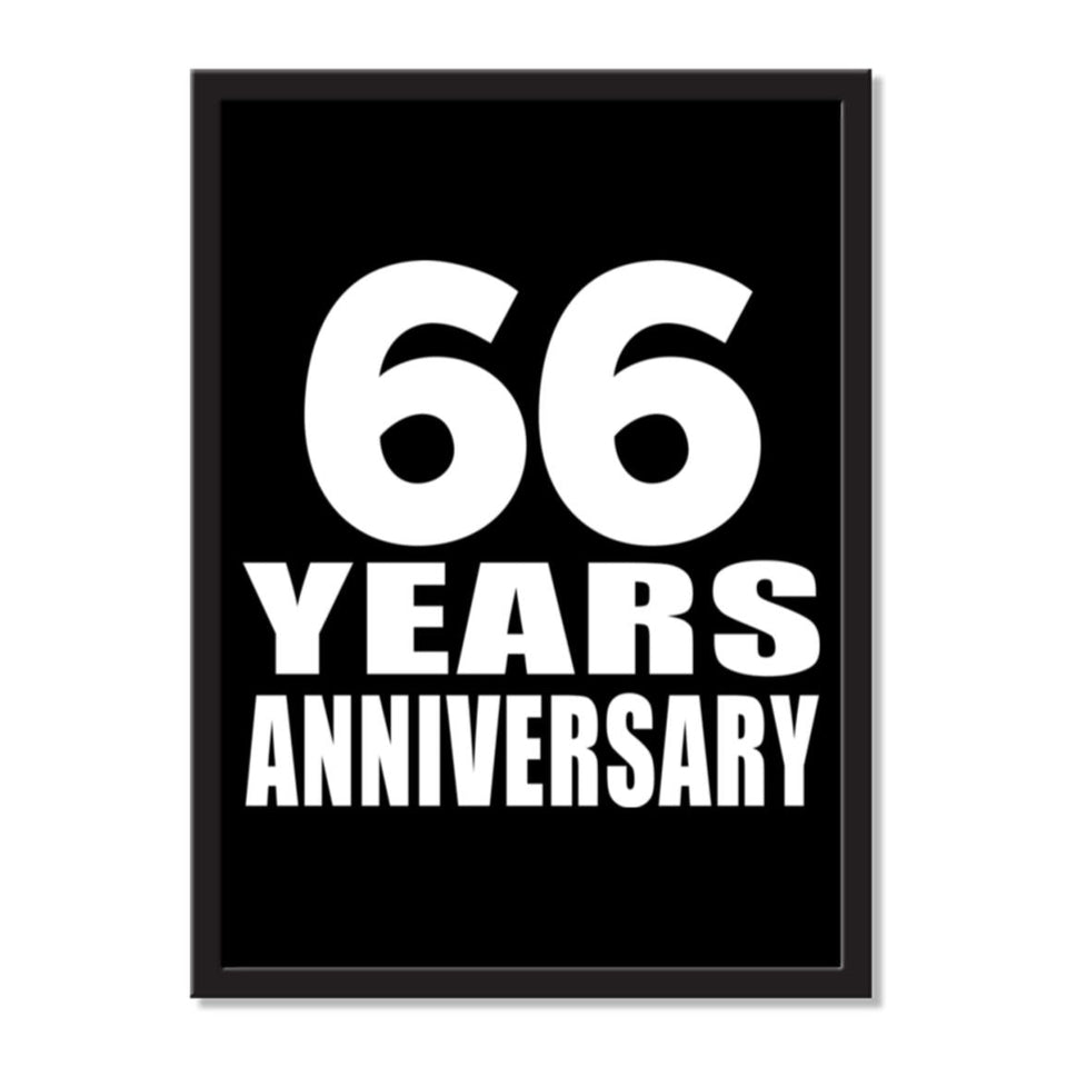 66 Years Anniversary - Portrait Frame Photo Tile