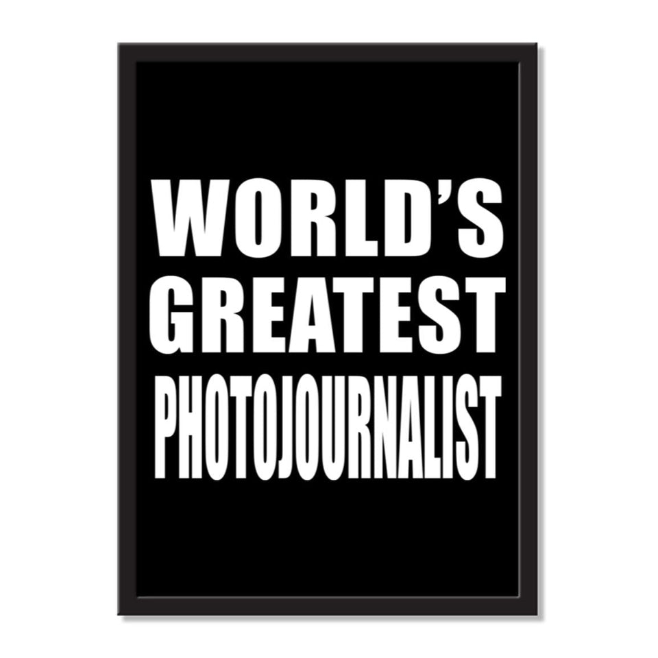 World's Greatest Photojournalist - Portrait Frame Photo Tile