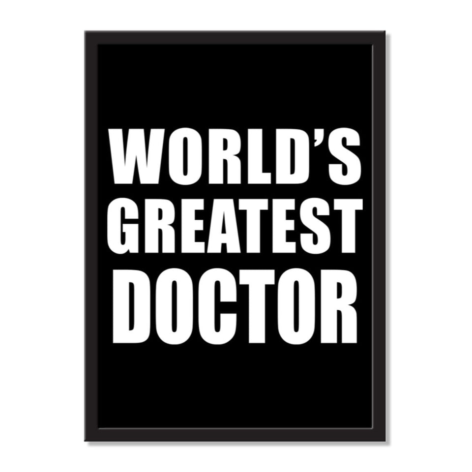 World's Greatest Doctor - Portrait Frame Photo Tile