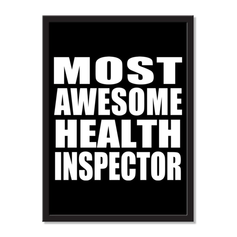 Most Awesome Health Inspector - Portrait Frame Photo Tile