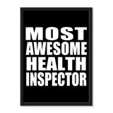 Most Awesome Health Inspector - Portrait Frame Photo Tile