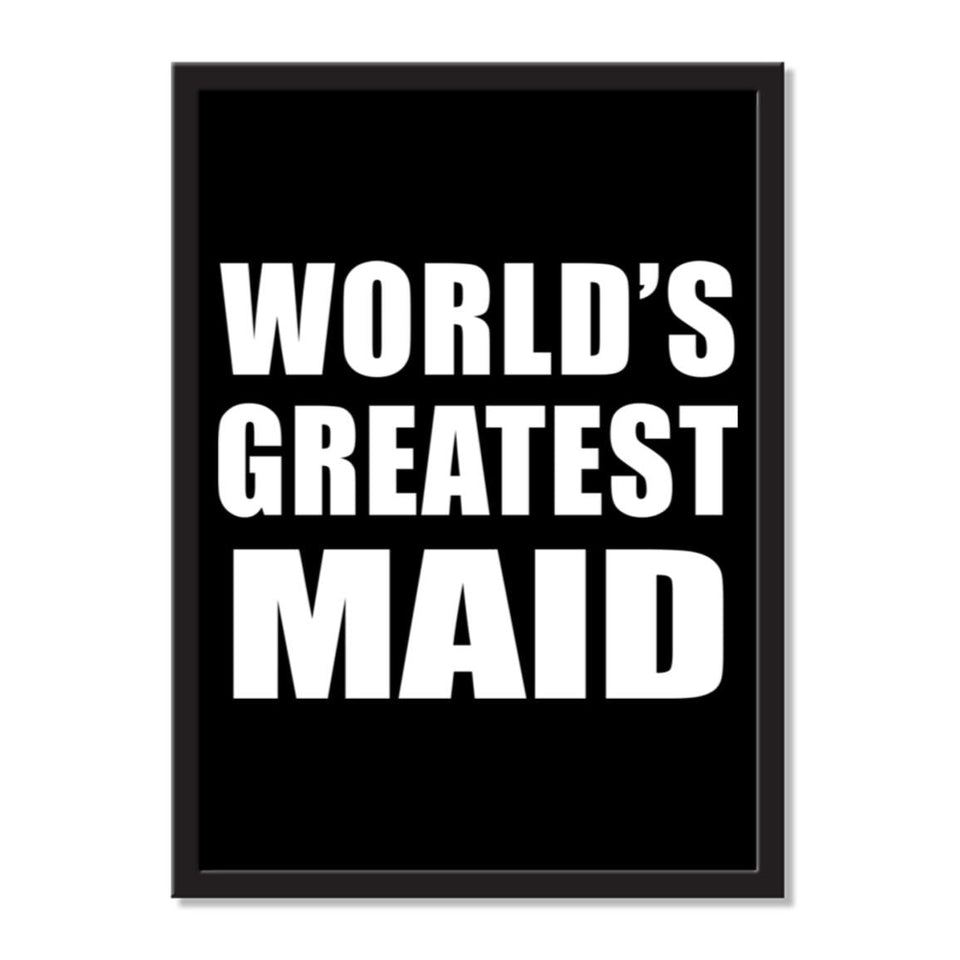 World's Greatest Maid - Portrait Frame Photo Tile