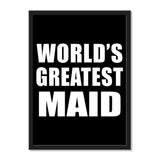 World's Greatest Maid - Portrait Frame Photo Tile