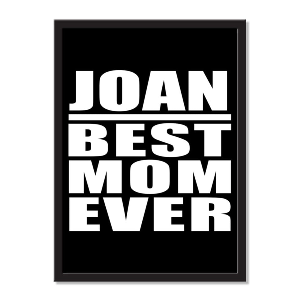 Joan Best Mom Ever - Portrait Frame Photo Tile