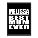 Melissa Best Mum Ever - Portrait Frame Photo Tile