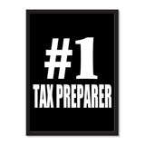 Number One #1 Tax Preparer - Portrait Frame Photo Tile