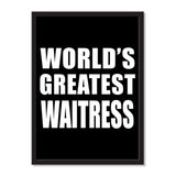 World's Greatest Waitress - Portrait Frame Photo Tile