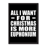 All I Want For Christmas Is More Euphonium - Portrait Frame Photo Tile