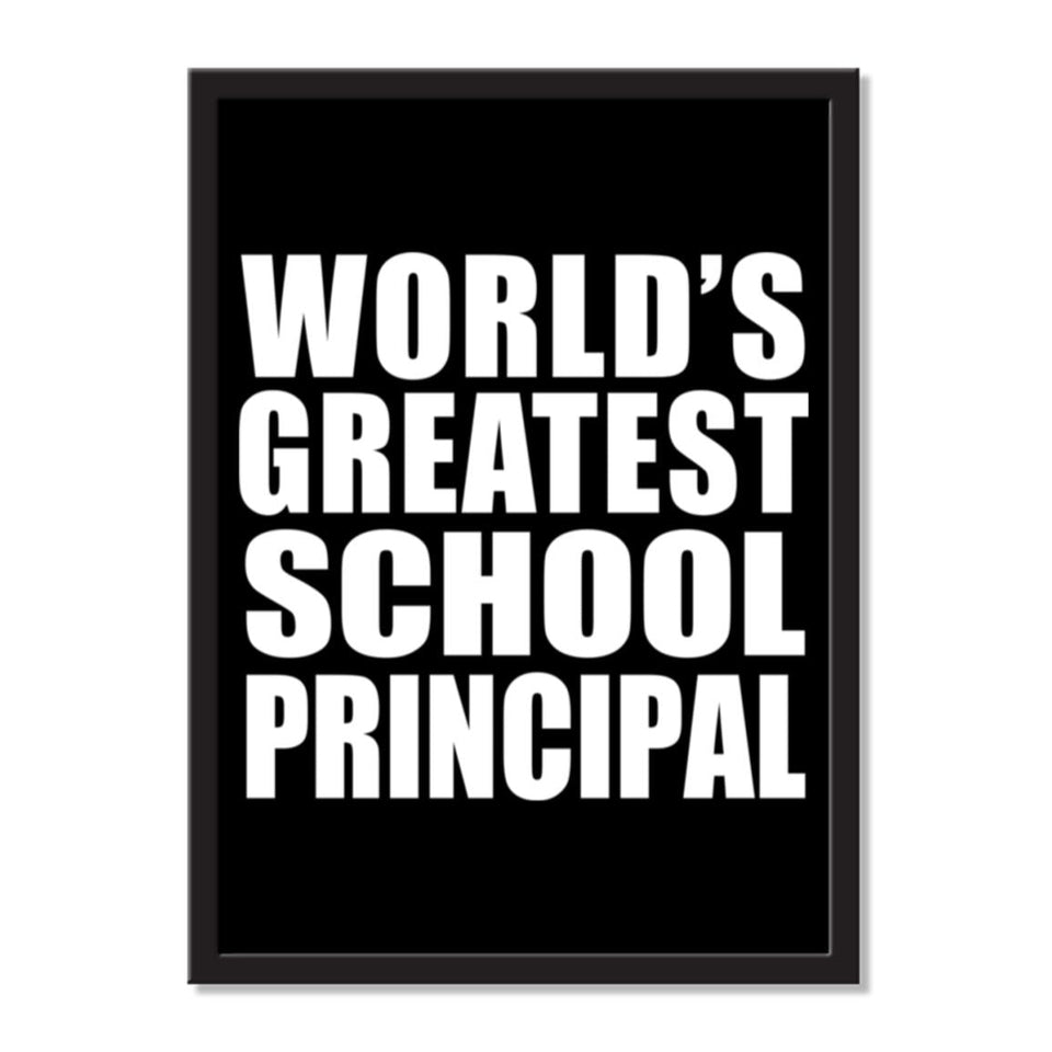 World's Greatest School Principal - Portrait Frame Photo Tile