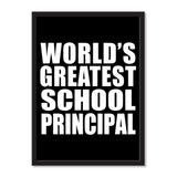World's Greatest School Principal - Portrait Frame Photo Tile