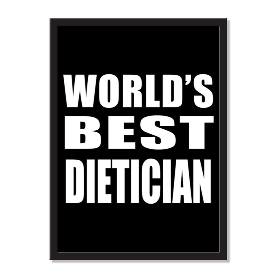 World's Best Dietician - Portrait Frame Photo Tile