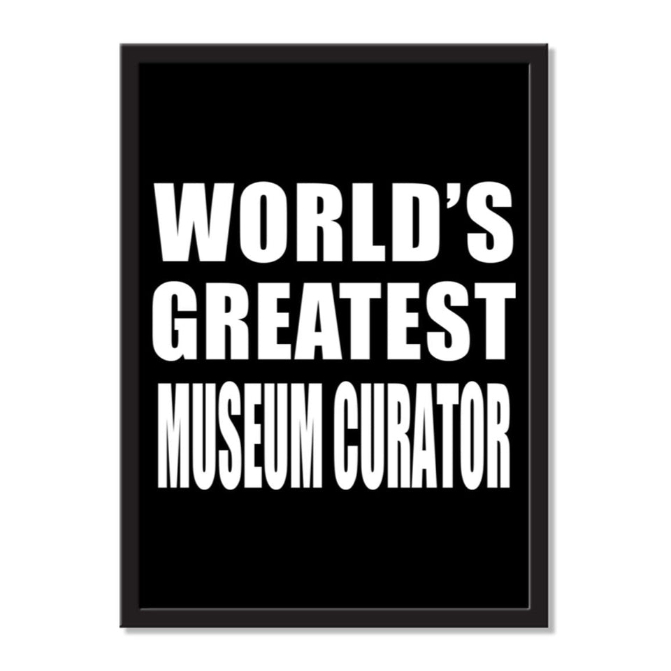 World's Greatest Museum Curator - Portrait Frame Photo Tile