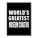 World's Greatest Museum Curator - Portrait Frame Photo Tile