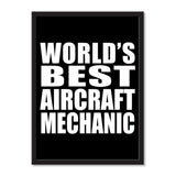 World's Best Aircraft Mechanic - Portrait Frame Photo Tile