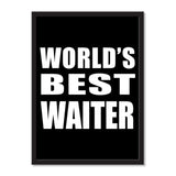 World's Best Waiter - Portrait Frame Photo Tile