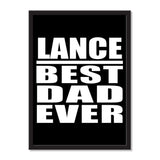Lance Best Dad Ever - Portrait Frame Photo Tile