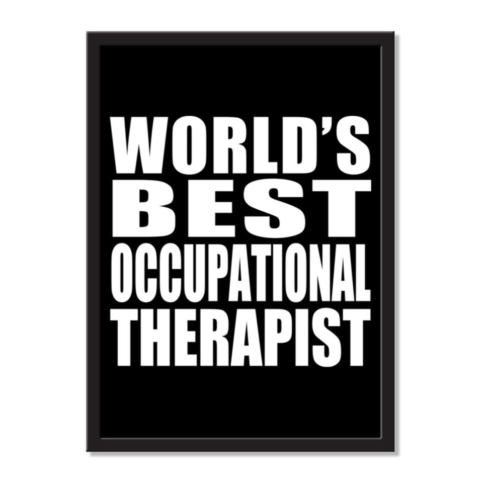 World's Best Occupational Therapist - Portrait Frame Photo Tile