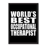 World's Best Occupational Therapist - Portrait Frame Photo Tile