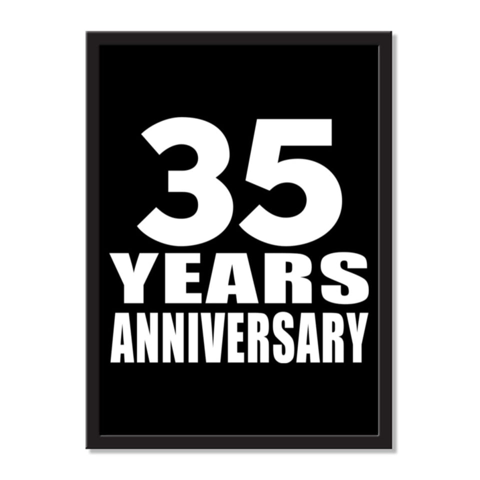 35 Years Anniversary - Portrait Frame Photo Tile