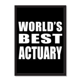 World's Best Actuary - Portrait Frame Photo Tile