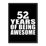 52 Years Of Being Awesome - Portrait Frame Photo Tile