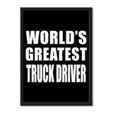 World's Greatest Truck Driver - Portrait Frame Photo Tile