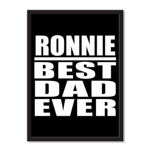 Ronnie Best Dad Ever - Portrait Frame Photo Tile