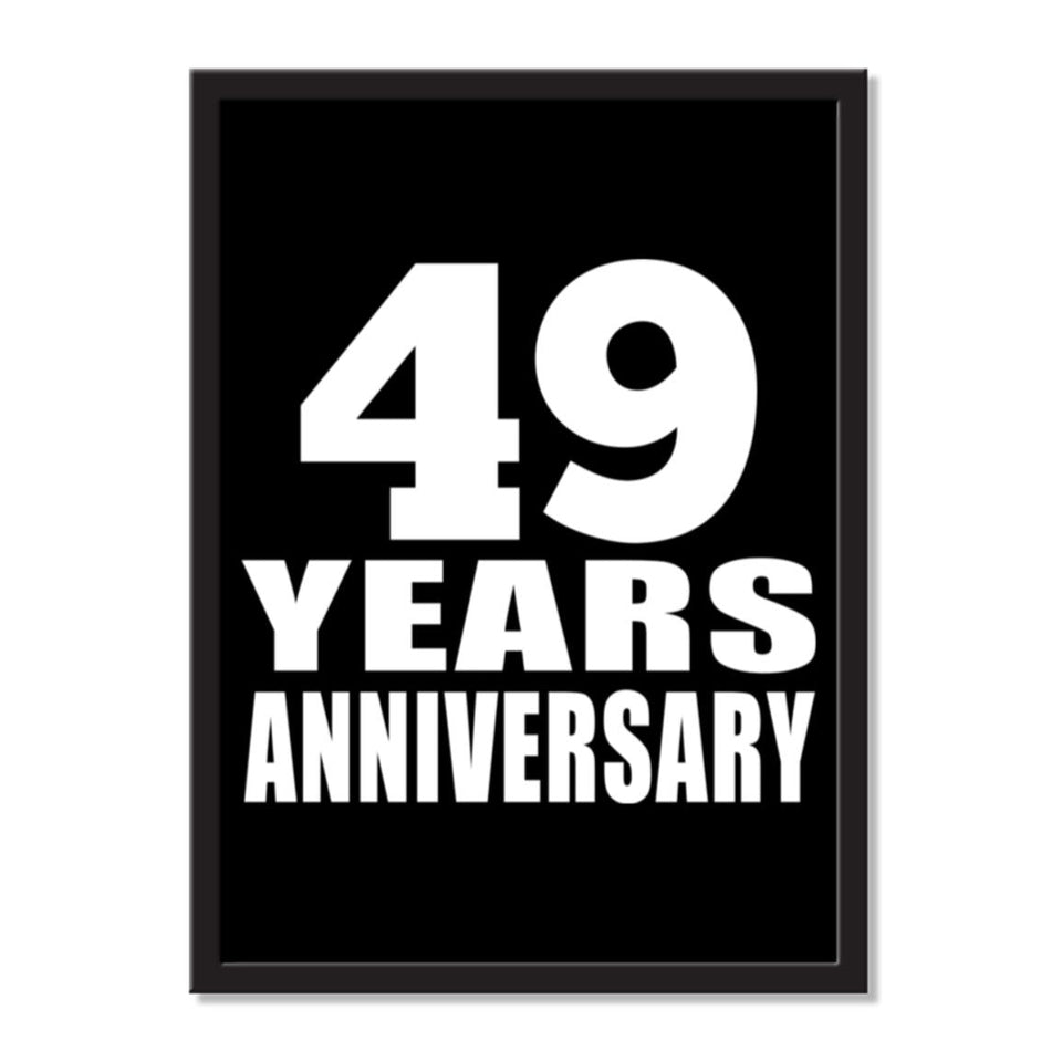 49 Years Anniversary - Portrait Frame Photo Tile