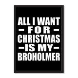 All I Want For Christmas Is My Broholmer - Portrait Frame Photo Tile