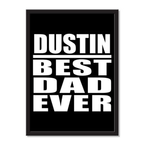 Dustin Best Dad Ever - Portrait Frame Photo Tile