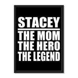 Stacey The Mom The Hero The Legend - Portrait Frame Photo Tile