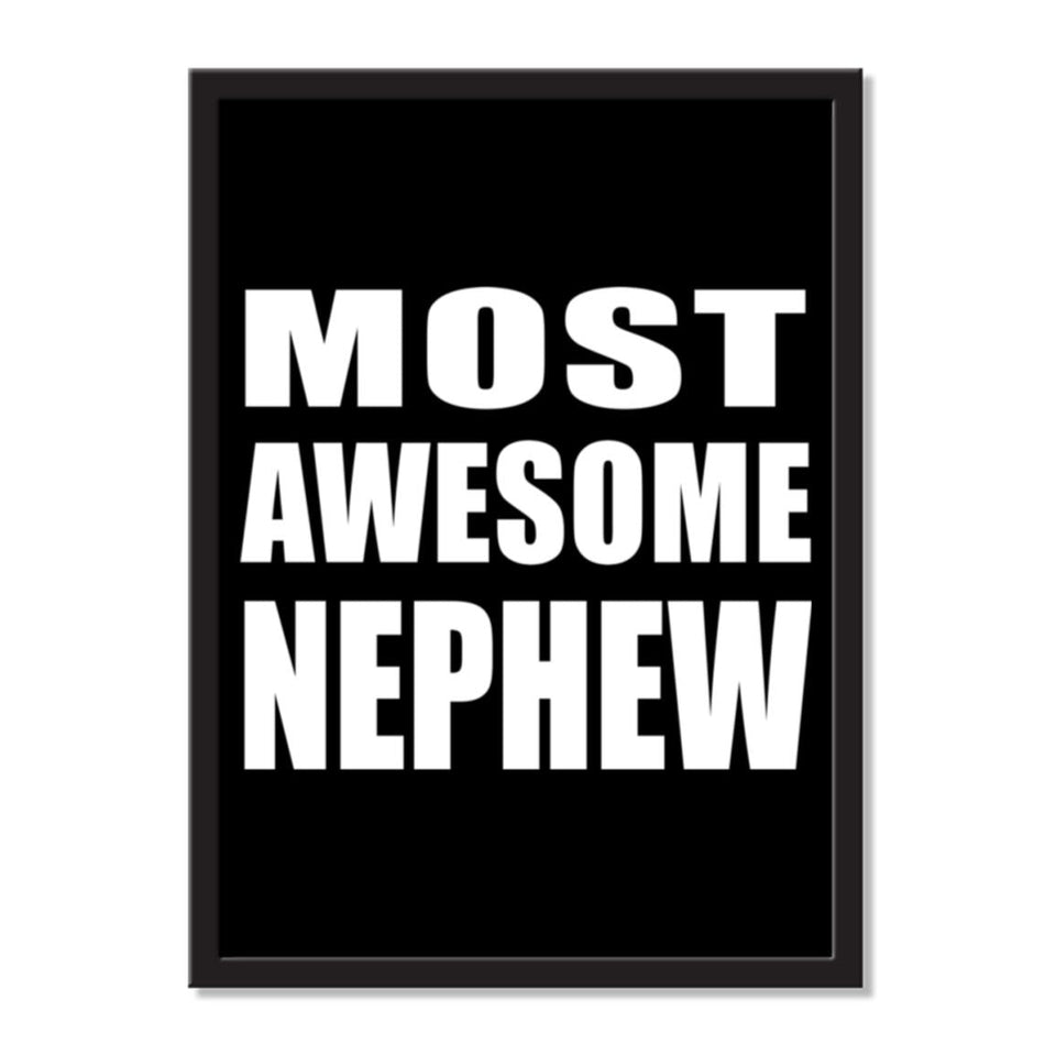 Most Awesome Nephew - Portrait Frame Photo Tile